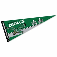 Philadelphia Eagles 2 Time Champions Retro 12x30 Pennant Flag