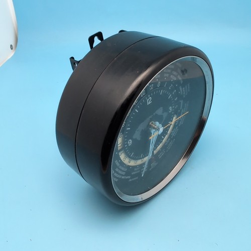 RARE Vintage Yaesu 7RW002 24 Hour World Clock Ham Station Japan Works Well READ - Zdjęcie 6 z 10