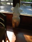 Mannequin Illuminated Woman Lamp circa 1960s Vintage White Female Torso — photo 3