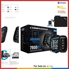 Remote Start Alarm Bundle 2-Way LCD Remote 3000 Ft Range Shock Sensor Siren LED