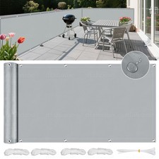 Image of Garden Balcony Privacy Screen Fabric Waterproof UV Protection Fence Shade Cover