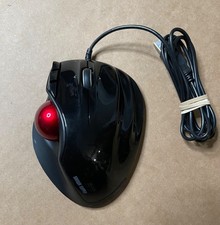 Ergonomic Wired Trackball Mouse Programmable 1600 DPI Tilt Scroll for PC