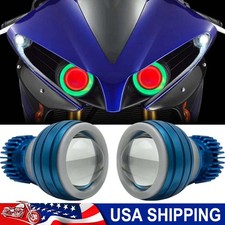 2.75 inch LED Halo Angel Demon Eyes Headlight/for Yamaha R1 YZF R6S 1998-20 CCFL