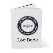 US Navy Aviation Electronics Technician Rating Log Book AT Emblem Journal