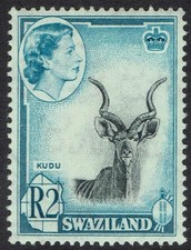 SWAZILAND 1961 QEII KUDU R2 MNH **