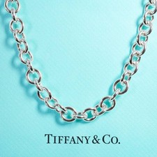 Excellent condition Tiffany Round Link Donut Choker/25-2327