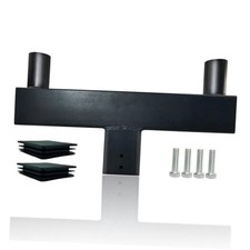 Bullhorn Tenon Adapter with 3-inch Square Base, Heavy Duty Steel Brown Black