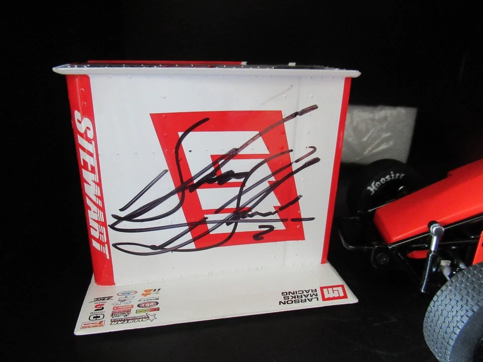 RARE 2015 SHANE STEWART SIGNED KYLE LARSON MARKS 1:18 SPRINT CAR R&R 181504 ACME - Image 2 of 4