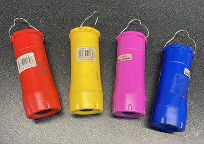 Blazing LED Flashlight Hanging Lantern ( LOT Of 4 ] Multi Color Free Batteries