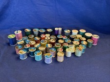 Thread Spools Lot Of 54 Various Sizes  Colors Some New/Some Partially Used