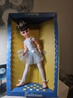 Dancing Ballerina Fashion Doll Blue Tutu Brown Straight Hair Original Box Works  — photo 1