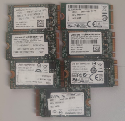 HP SATA SSD 32GB SATA 6G M.2 2230 764074-001 LITE ON