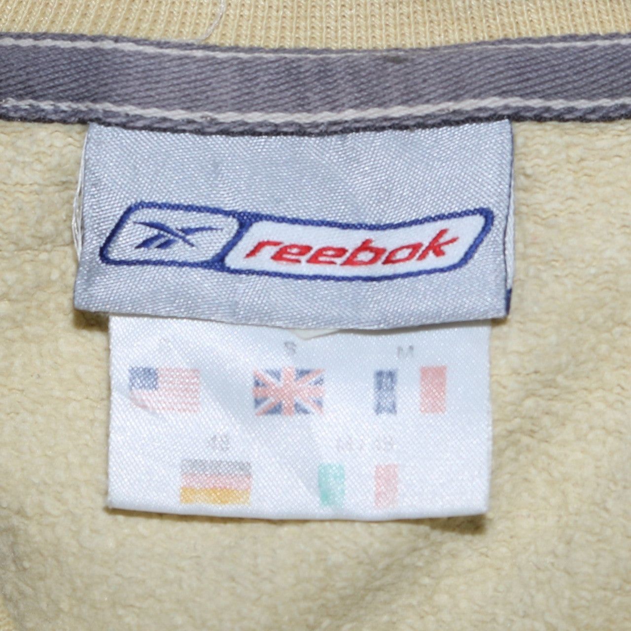 Reebok Yellow Sweatshirt Mens S image 4