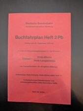 Buch Buchfahrplan Heft 2 Pb Deutsche Bundesbahn 1975 BD Hamburg 