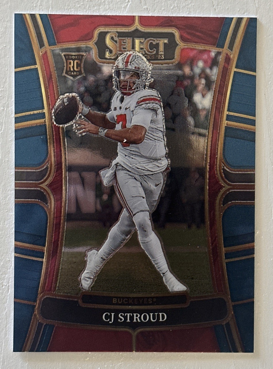 cj stroud rookie 2023 Panini Select Draft Picks - Concourse #2 Blue (RC)