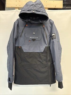 Montec Doom Snowboard Insulated Jacket Men XS Ski Mountain Technology Blue Gray