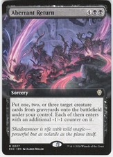 MAGIC MTG ABERRANT RETURN (EXTENDED ART) 27 COMMANDER: LORWYN ECLIPSED