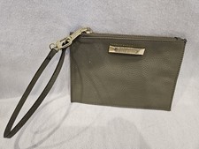 Steve Madden Clutch Wristlet Olive Green Bag Purse Gold Chain Strap
