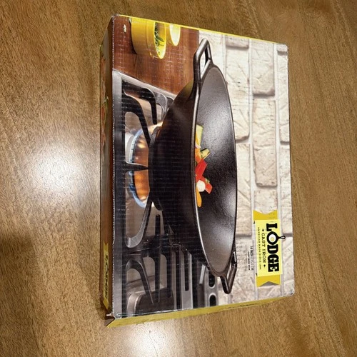 Vintage Lodge Cast Iron Wok 14" Made in USA