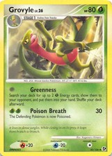 2008 POKEMON GROVYLE 40/106 COMMON GREAT ENCOUNTERS MODERATELY PLAYED