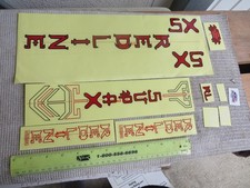 REDLINE DECALS  RL 5X  bmx cruiser freestyle VINTAGE NOS