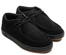 Ipath Cats Natural Black Black Suede Skate Smart Casual Shoes Mens Skateboarding