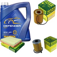 Inspektionspaket 5L Mannol Defender 10W-40 FüR Opel Astra G Caravan 1.7 Dti 16V