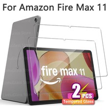 2PCS Amazon Fire Max 11 11" 2023 Tempered Glass Film Cover Screen Protector