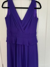 Debut Cadbury purple chiffon evening dress prom cruise size 12