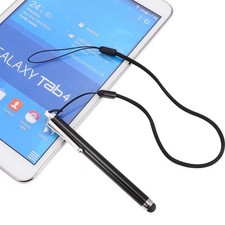 5pcs Metal 9mm Silicone Capacitive Touch Screen Pen Stylus with Anti-lost