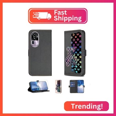 jioeuinly Case Compatible for Oppo Reno10 Pro+Plus PHU110 Phone Case Flip Stand
