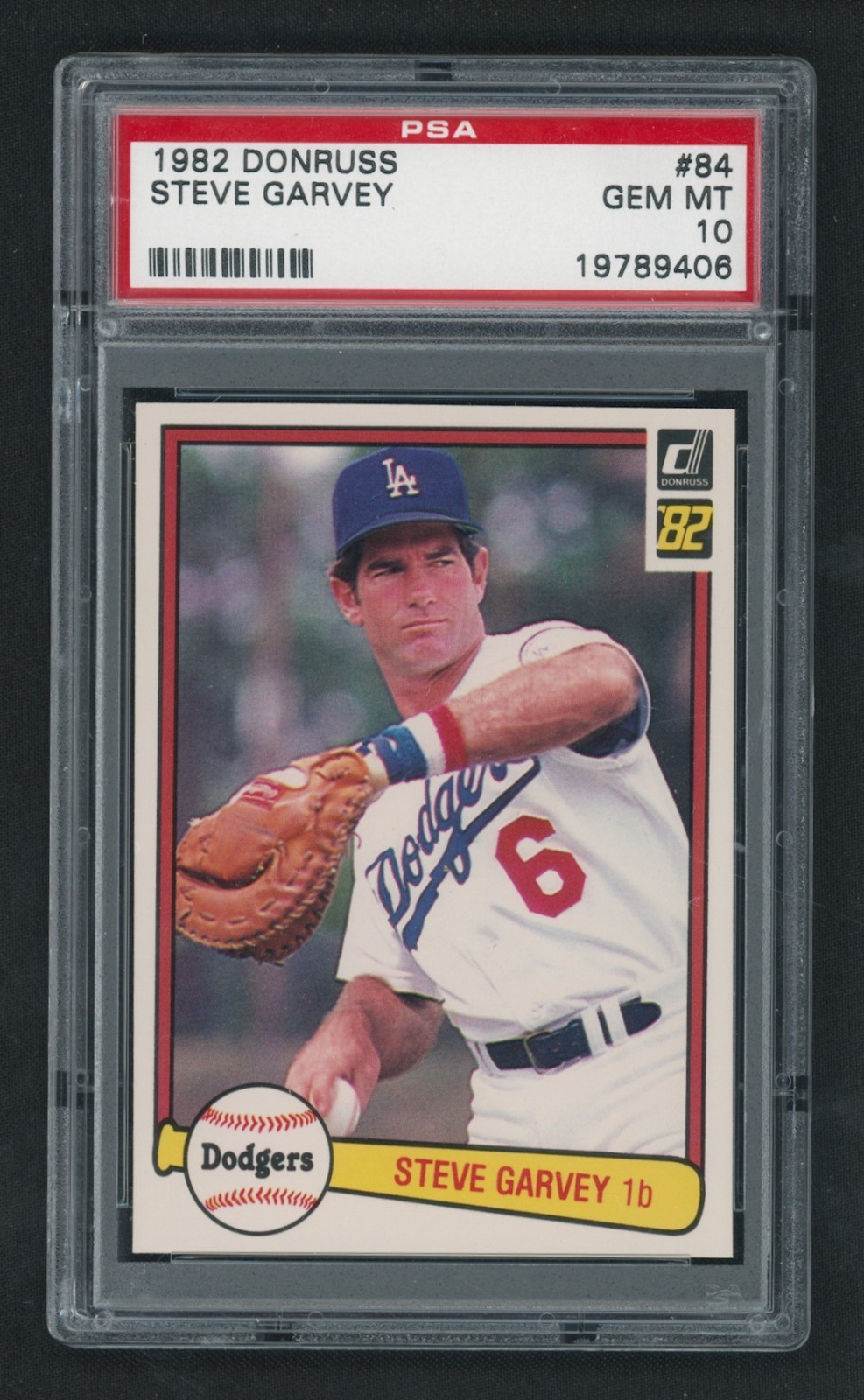 1982 Donruss #84 Steve Garvey PSA 10 GEM MINT