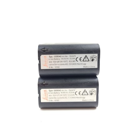2x Original Leica 793975 GEB242 Batteries 14.8 V/5.8 Ah