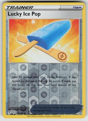 LUCKY ICE POP 150/203 UNCOMMON EVOLVING SKIES POKEMON REVERSE HOLO NEAR MINT