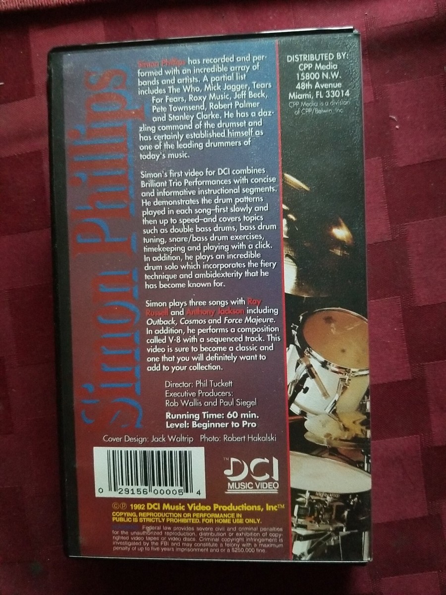 その他 Fiddle & The Drum [DVD] SIMON PHILLIPS DCI DRUM INSTRUCTION VHS VIDEO | eBay