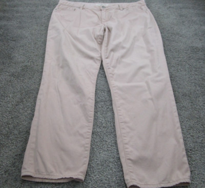 Sportscraft Cleo Ankle Jeans 16 L27 Cotton Skinny Leg Pinky Cream