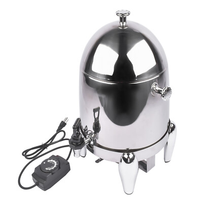 12L Commercial Electric Juice Brewer Coffee Beverage Dispenser Stainless+PC 110V