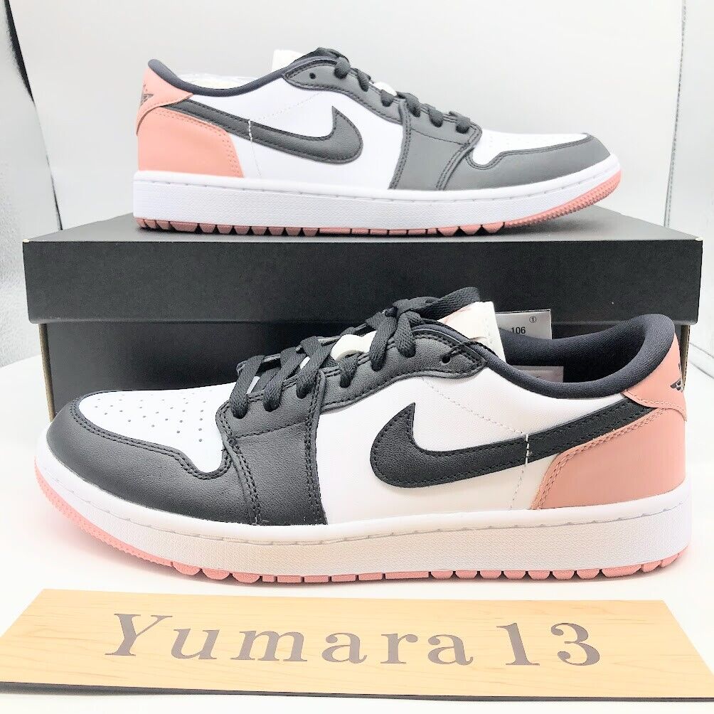 Nike Air Jordan 1 Low Golf Rust Pink White DD9315-106 Men's Nike Air Jordan 1 Low Golf Rust Pink White DD9315-106 Men's