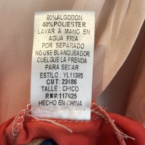 Ya Los Angeles Size S Pink Ombre Button Down Shirt Lightweight - Picture 7 of 8