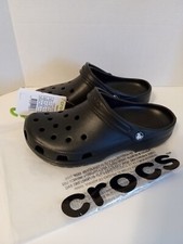 Crocs Classic Black Unisex Slip On Clogs
