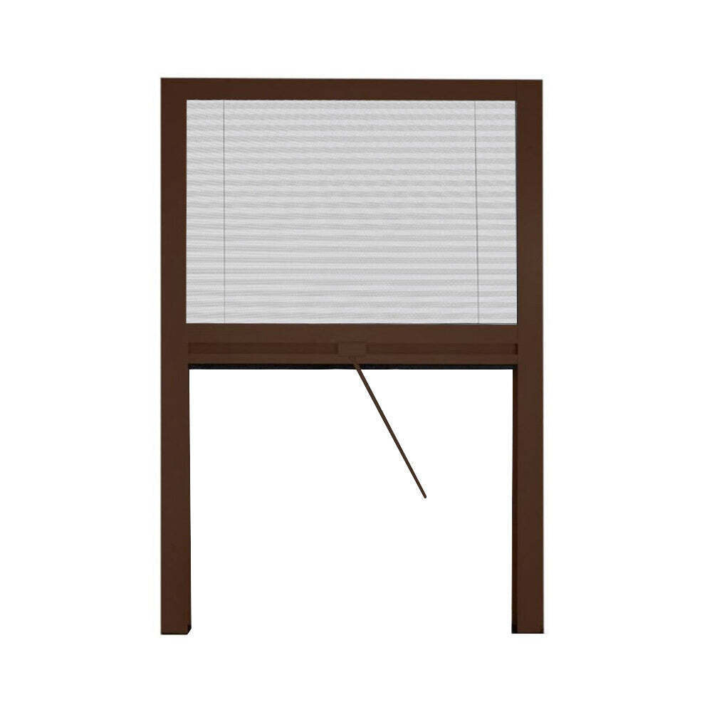 Zanzariera Professionale Plissé Marrone 160x160 - Kit Riducibile
