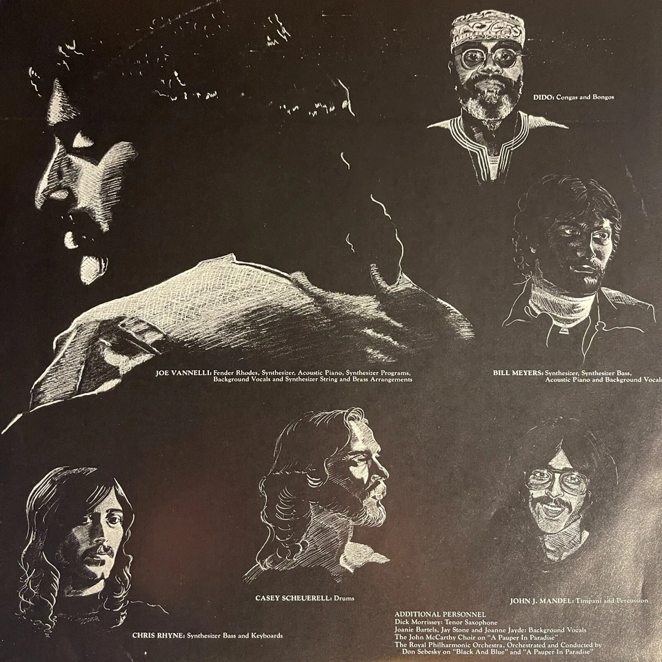 Gino Vannelli ‎– A Pauper In Paradise Vinyl, LP 1977 A&M With Poster - Image 4 of 4