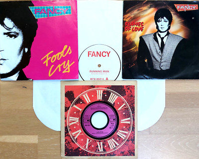 FANCY - Flames Of Love / Fools Cry / Running Man / Lady Of Ice  4 x Vinyl   VG +