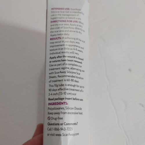 ScarAway Medical-Grade Silicone Scar Gel 0.35oz. Exp.02/27 - Picture 8 of 8