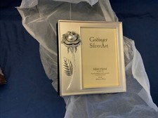 NEW Godinger Satin Finish Silverplate Rose Photo Album holds 100 4X6 photos
