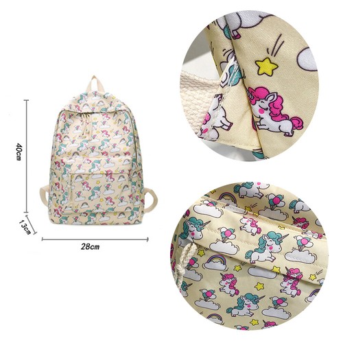 Niñas Mujeres Mochila Universitaria Adolescentes Bolso Escolar Mujer Mochila Cartera - Imagen 7 de 7