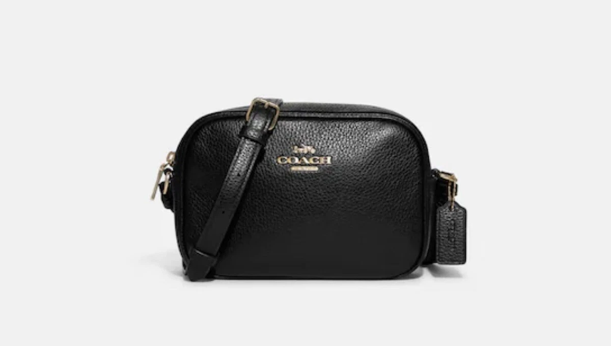 Coach camera bag black hot sale