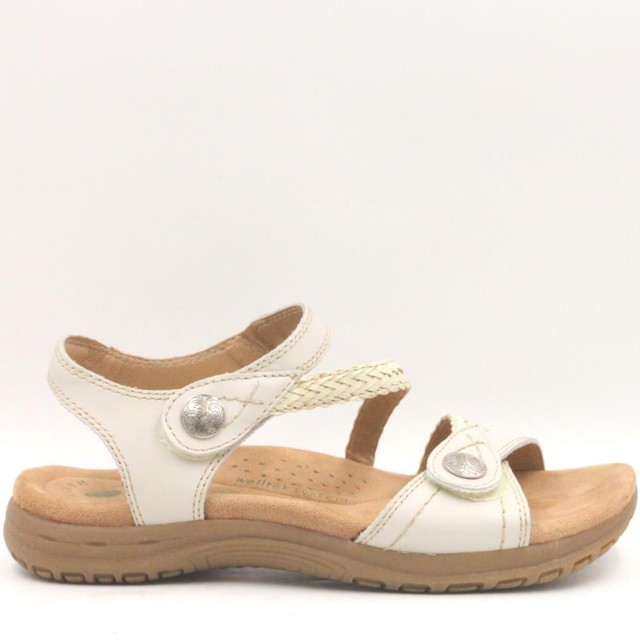 earth origins white sandals