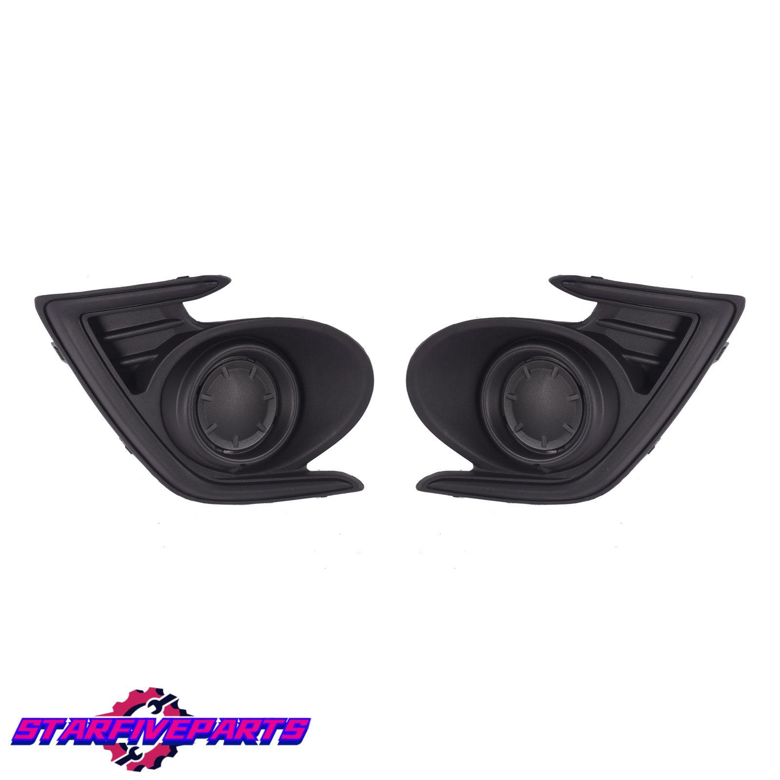 Front Fog Lamp Bezel Set 2Pcs LH RH For Mitsubishi Mirage G4 ES 2017