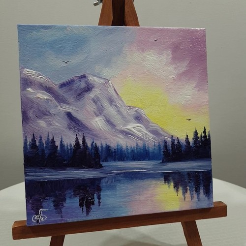 Ukraine Artist Mountain Oil Painting Landscape Original Wall Art Home Decor Gift - Picture 22 of 24